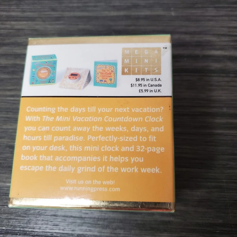 MINI VACATION COUNTDOWN CLOCK‎ (COUNTDOWN CLOCK MEGA MINI By Sarah O'brien